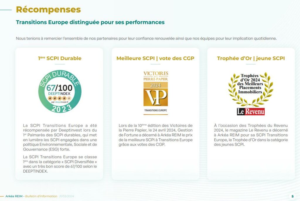 Arkea affiche son prix de Palmarès Deeptinvest dans son bulletin trimestriel