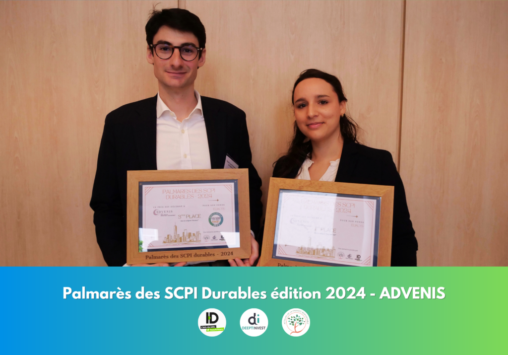 Palmarès des SCPI Durables édition 2024 - Trophée ADVENIS Elyanis - Clara LEPRI