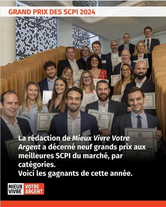 photo grand prix des SCPI mieux vivre votre argent 2024