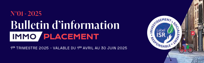 Rapport trimestriel du 1T 2025 de la SCPI Immo Placement