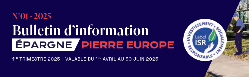 Rapport trimestriel du 1T 2025 de la SCPI Epargne Pierre Europe