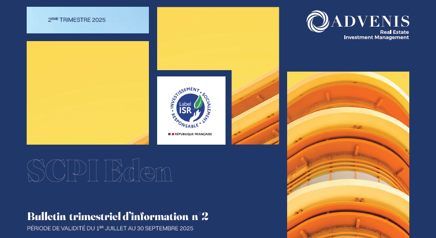 Rapport trimestriel au 2T 2025 de la SCPI Eden