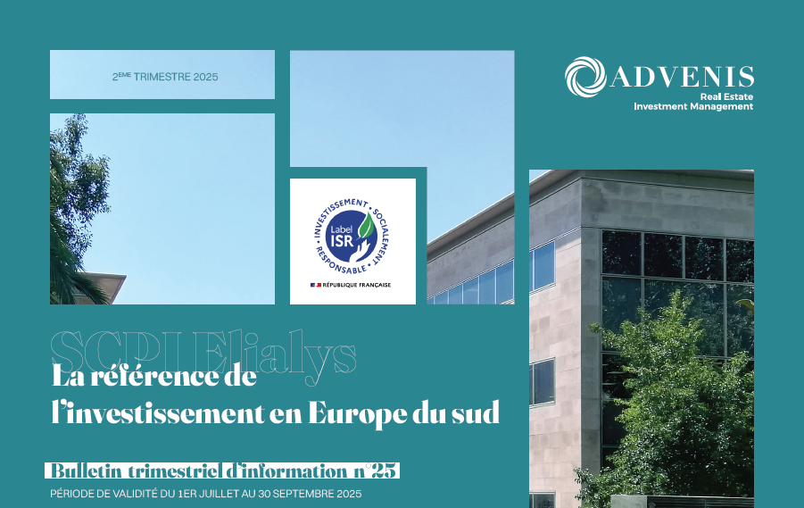 Rapport trimestriel au 2T 2025 de la SCPI Elialys