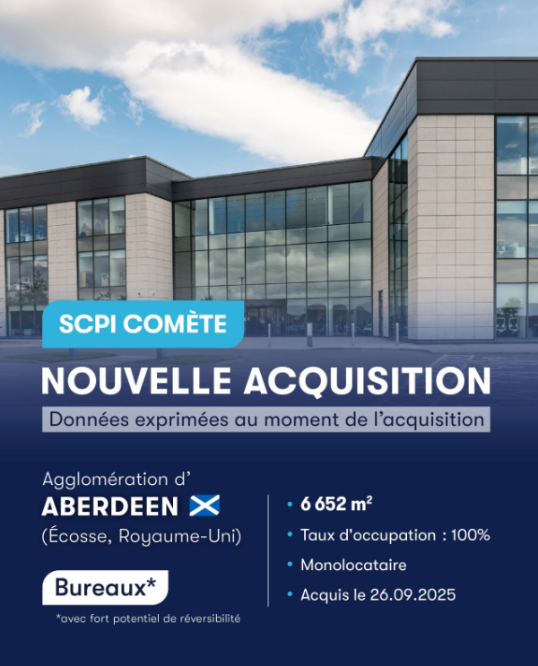 La SCPI Comète investit à Aberdeen