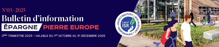 Rapport trimestriel au 3T 2025 de la SCPI Epargne Pierre Europe