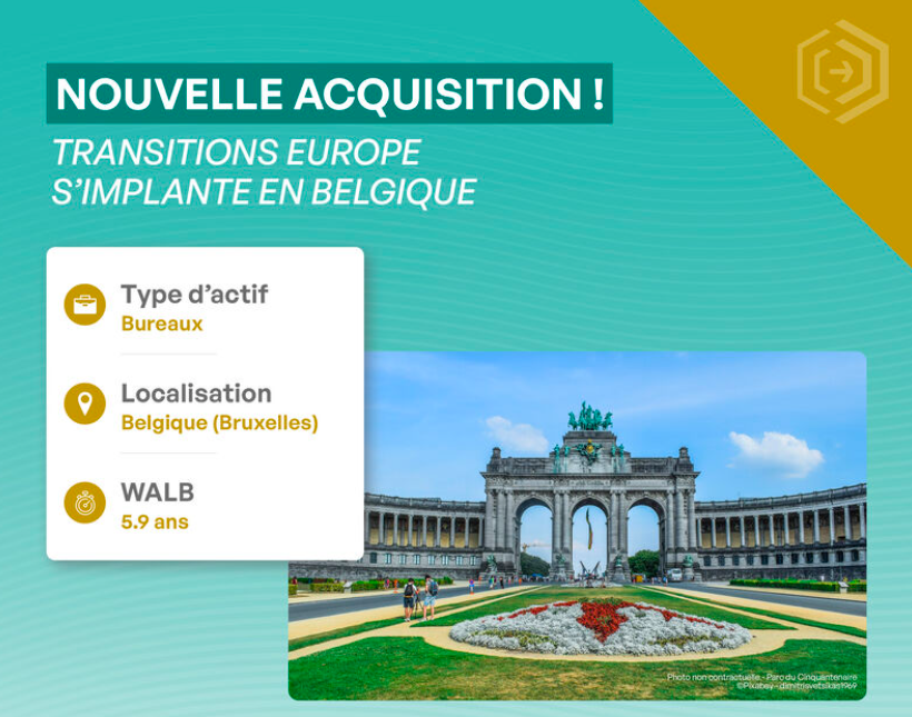 Première acquisition en Belgique de Transitions Europe