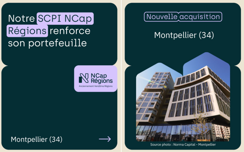 NCap Régions renforce son portefeuille à Montpellier