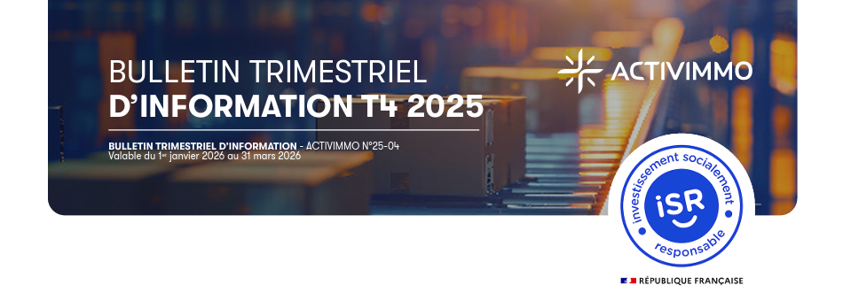 Rapport trimestriel au 4T 2025 de la SCPI Activimmo