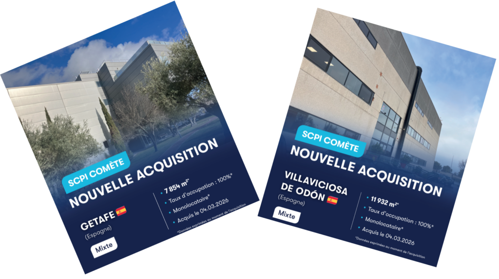 Acquisition d'un portefeuille tertiaire près de Madrid par Comète