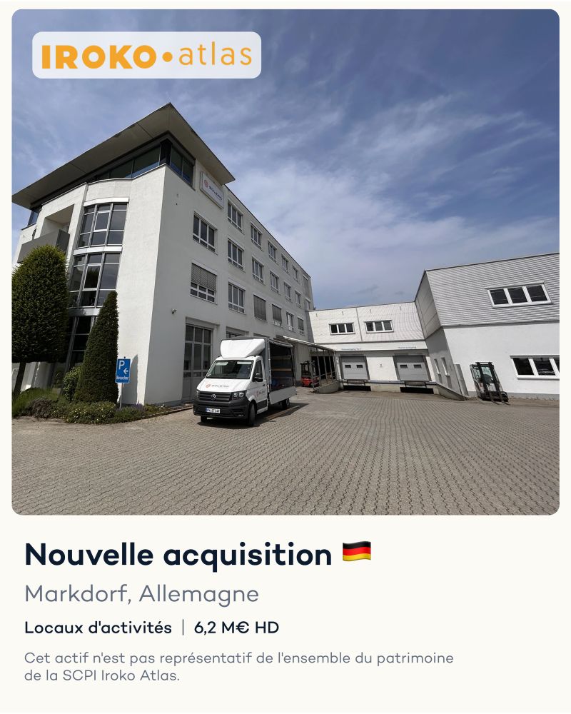 Nouvelle acquisition en Allemagne pour Iroko Atlas avec des locaux d’activités à Markdorf loués à Solero Technologies.