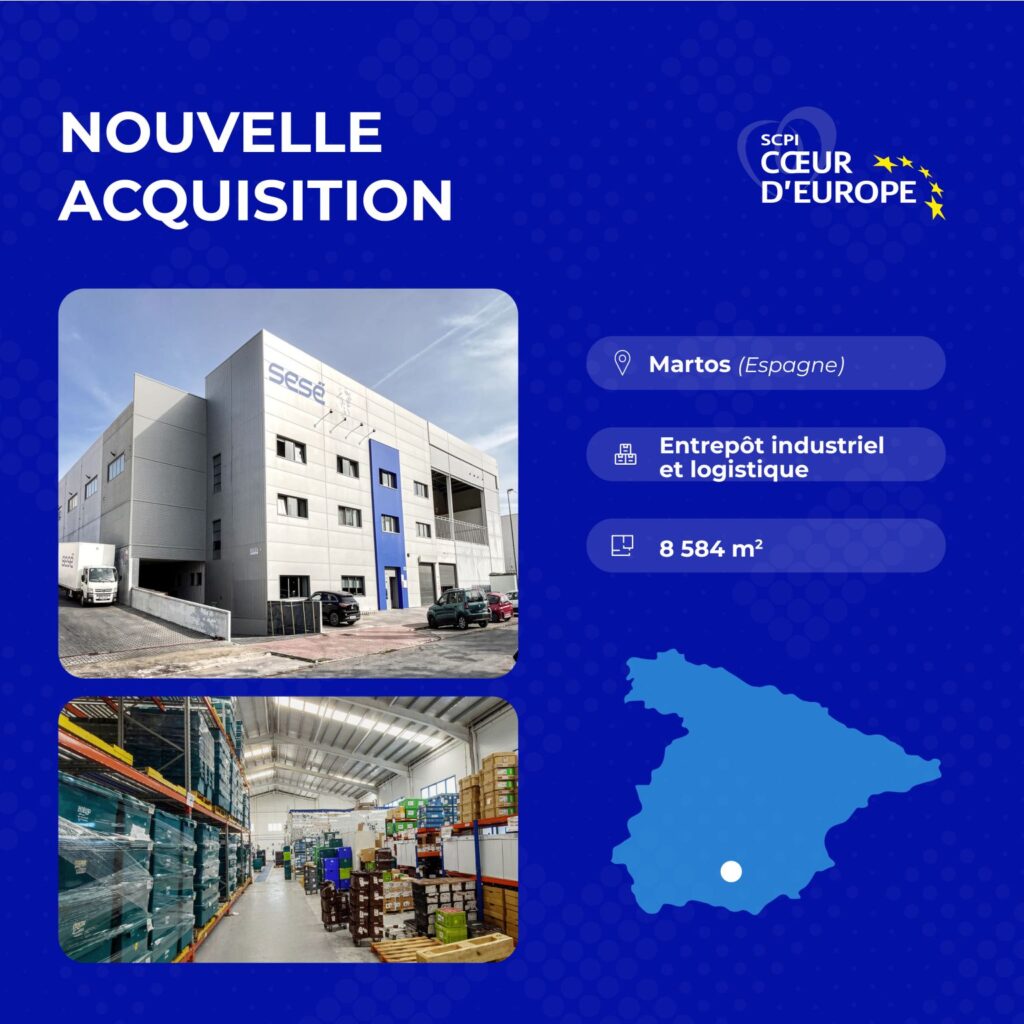 Meta description : Cœur d’Europe renforce sa présence en Espagne avec l’acquisition d’un actif industriel et logistique de 8 584 m² à Martos, en Andalousie.