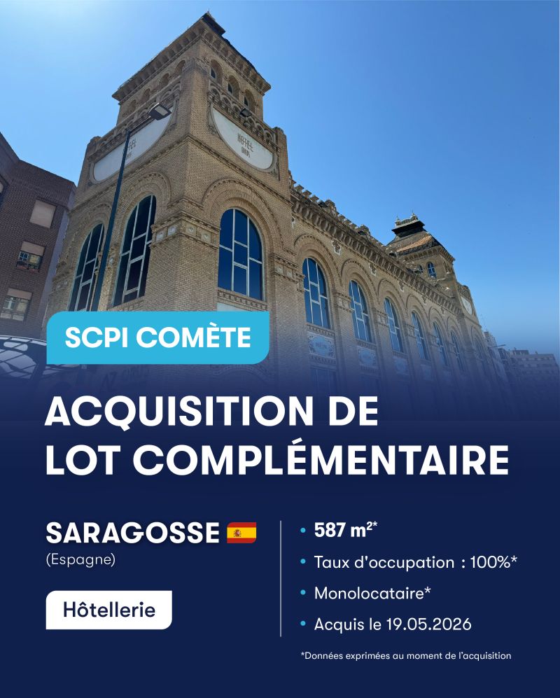 Comète acquière un lot complémentaire à Saragosse