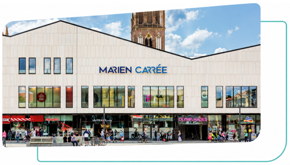 Premier actif de commerce allemand pour Transitions Europe : Arkéa REIM annonce l'acquisition de Marien Carrée à Neubrandenburg, en Allemagne.
